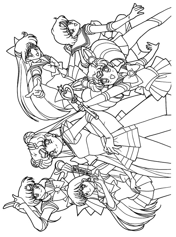 Kids-n-fun.com | Coloring page Sailor Moon Sailor Moon